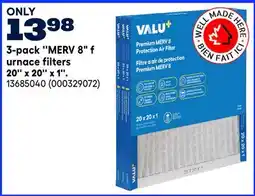 RONA 3-pack ''MERV 8 furnace filters 20'' x 20'' x 1'' offer