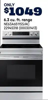 RONA Samsung 6.3 cu. ft. range offer