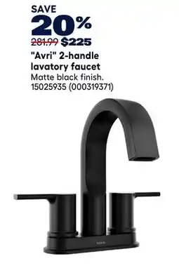 RONA Avri 2-handle lavatory faucet offer