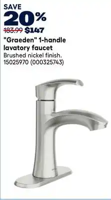 RONA MOEN Graeden 1-handle lavatory faucet offer