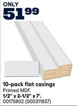 RONA 10-pack flat casings Primed MDF offer