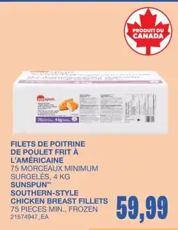 Wholesale Club FILETS DE POITRINE DE POULET FRIT À L'AMÉRICAINE offer