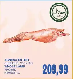 Wholesale Club AGNEAU ENTIER offer