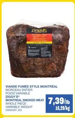 Wholesale Club VIANDE FUMÉE STYLE MONTRÉAL offer