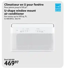 Home Hardware U-shape window mount air conditioner offer