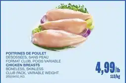 Wholesale Club POITRINES DE POULET offer