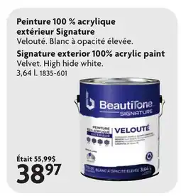 Home Hardware Signature exterior 100% acrylic paint offer