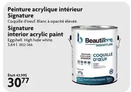 Home Hardware Signature interior acrylic paint offer