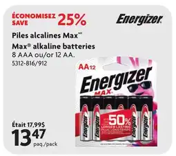 Home Hardware Max alkaline batteries offer