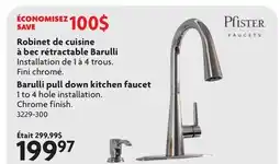Home Hardware Barulli pull down kitchen faucet offer
