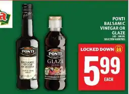 Food Basics Ponti Balsamic Vinegar or Glaze offer