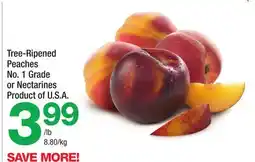 Highland Farms Tree-Ripened Peaches Or No. 1 Grade Or Nectarines offer