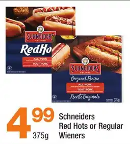 Highland Farms Schneiders Red Hots or Regular Wieners offer