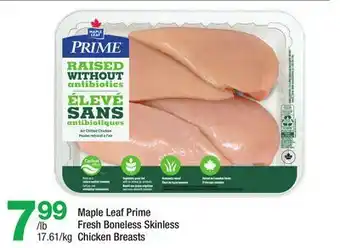 Highland Farms Maple Leaf Prime Fresh Boneless Skinless Chicken Breasts offer