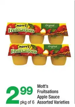 Highland Farms Mott's Fruitsations Apple Sauce offer
