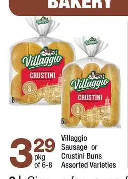 Highland Farms Villaggio Sausage or Crustini Buns offer