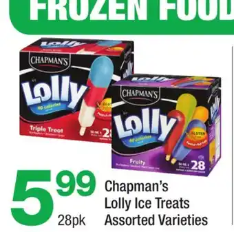 Highland Farms Chapman's Lolly Ice Treats offer