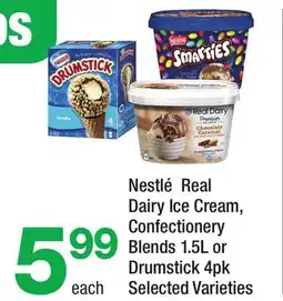 Highland Farms Nestlé Real Dairy Ice Cream, Confectionery Blends 1.5L or Drumstick offer