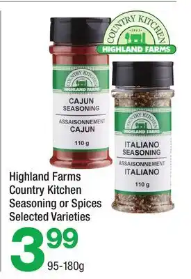 Highland Farms Highland Farms Country Kitchen Seasoning or Spices offer