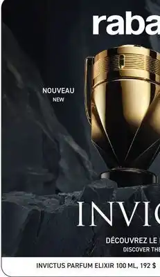 Jean Coutu INVICTUS PARFUM ELIXIR offer