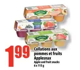 Bonanza Applesnax Apple and fruit snacks offer