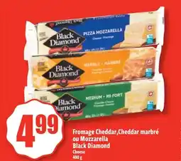 Bonanza Fromage Cheddar, Cheddar marbré ou Mozzarella Black Diamond offer