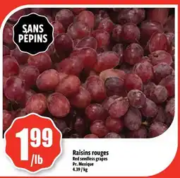 Bonanza Raisins rouges offer