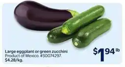 Walmart Large Eggplant or Green Zucchini offer