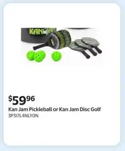 Walmart Kan Jam Pickleball or Kan Jam Disc Golf offer