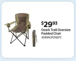 Walmart Ozark Trail Oversize Padded Chair offer