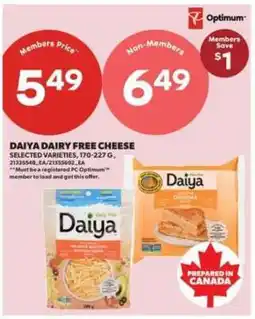 Real Canadian Superstore DAIYA DAIRY FREE CHEESE offer