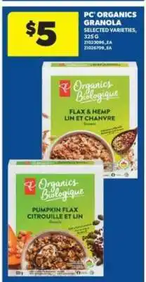 Real Canadian Superstore PC Organics Granola offer