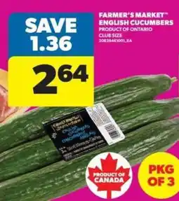 Real Canadian Superstore Farmer's Market English Cucumbers offer
