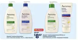 Walmart Aveeno moisturizing lotion or healing ointment offer