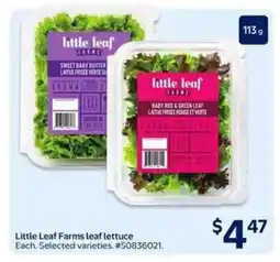 Walmart Little Leaf Farms leaf lettuce offer