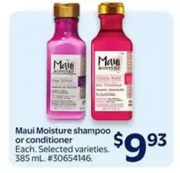 Walmart MAUI MOISTURE SHAMPOO or CONDITIONER offer