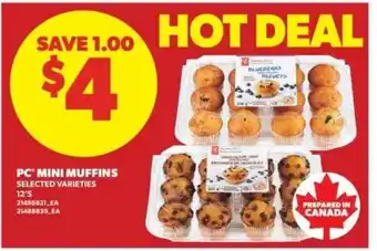 Real Canadian Superstore PC MINI-MUFFINS offer