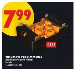No Frills TRIUMPH PERSIMMONS offer