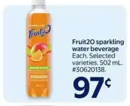 Walmart Fruit2O Sparkling Water Beverage offer