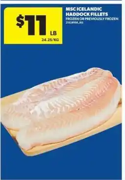 Real Canadian Superstore MSC Icelandic Haddock Fillets offer
