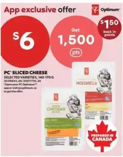 Real Canadian Superstore PC Sliced Cheese offer