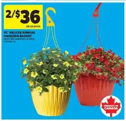 Real Canadian Superstore PC Deluxe Annual Hanging Basket offer