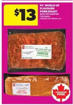 Real Canadian Superstore PC World of Flavours Pork Roast offer