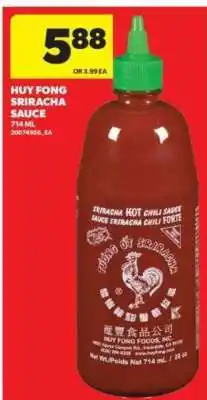Real Canadian Superstore Huy Fong Sriracha Sauce offer