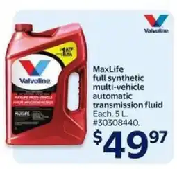 Walmart MaxLife full synthetic multi-vehicle automatic transmission fluid offer
