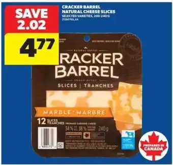 Real Canadian Superstore CRACKER BARREL NATURAL CHEESE SLICES offer