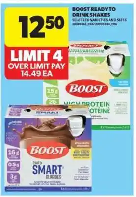 Real Canadian Superstore Boost Ready-to-Drink Shakes offer