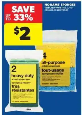 Real Canadian Superstore NO NAME SPONGES offer