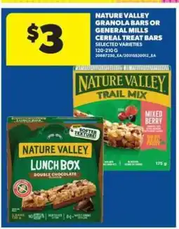 Real Canadian Superstore Nature Valley Granola Bars or General Mills Cereal Treat Bars offer