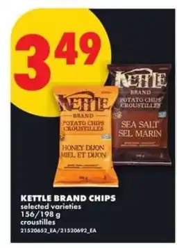 No Frills Kettle Brand Chips offer